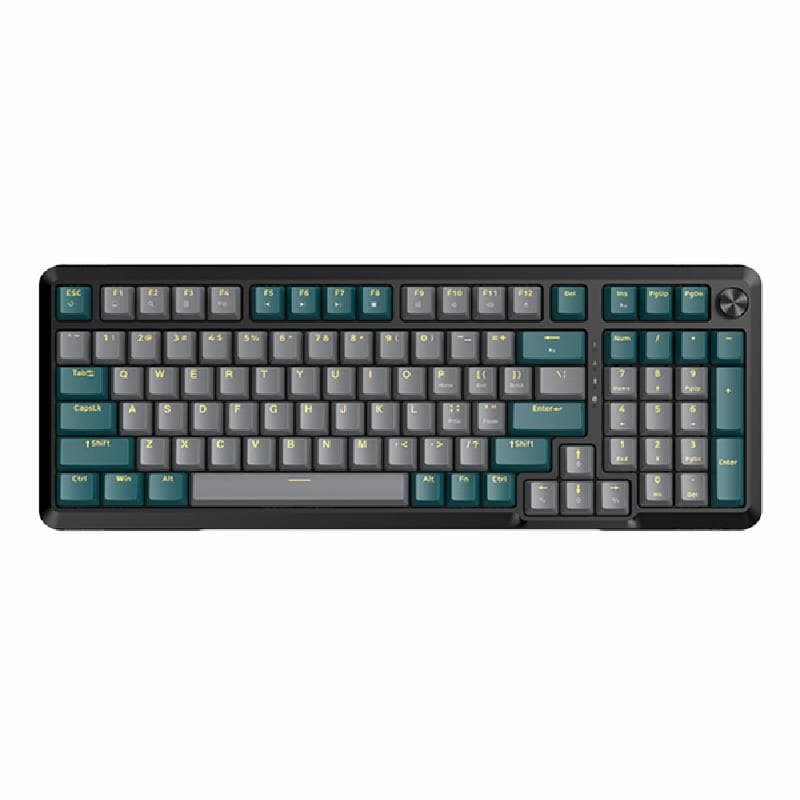 GAMEN TITAN 6 (Grey+Green) 98% Layout Fullsize RGB Mechanical Gaming Keyboard