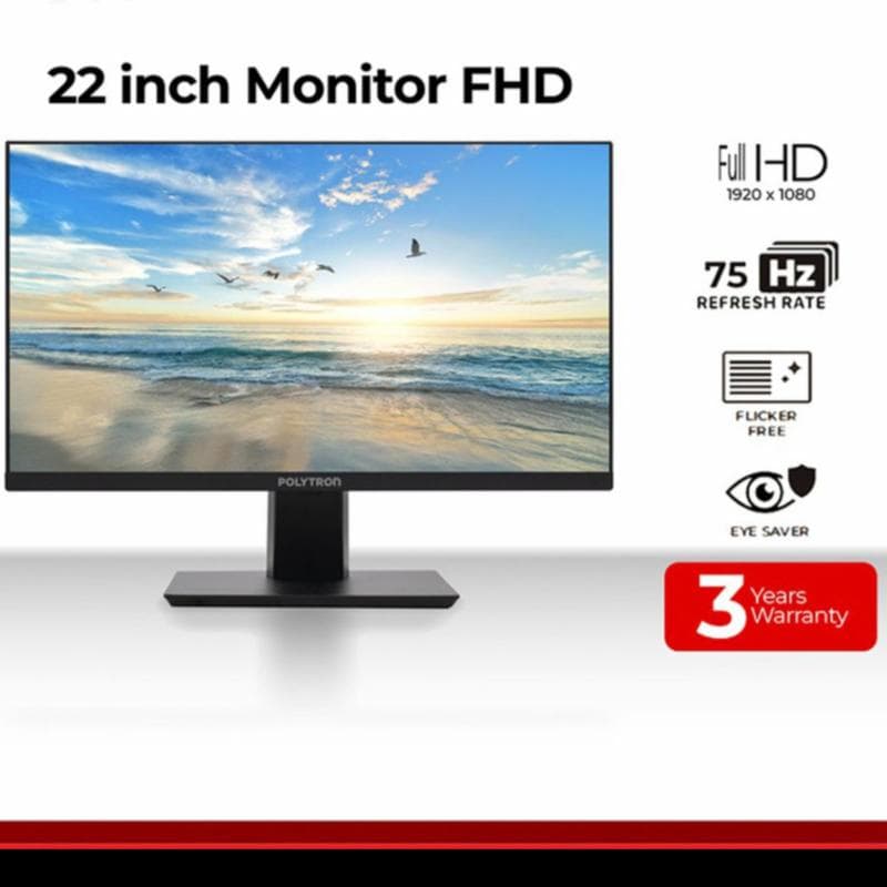 POLYTRON PMD 22VF9930 22" FHD 75Hz VGA + HDMI MONITOR