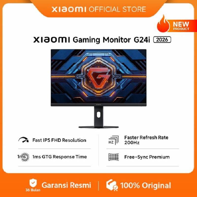 XIAOMI G24i 2026 Fast IPS FHD 200Hz 1ms GTG Free-Sync OM4FE-EU