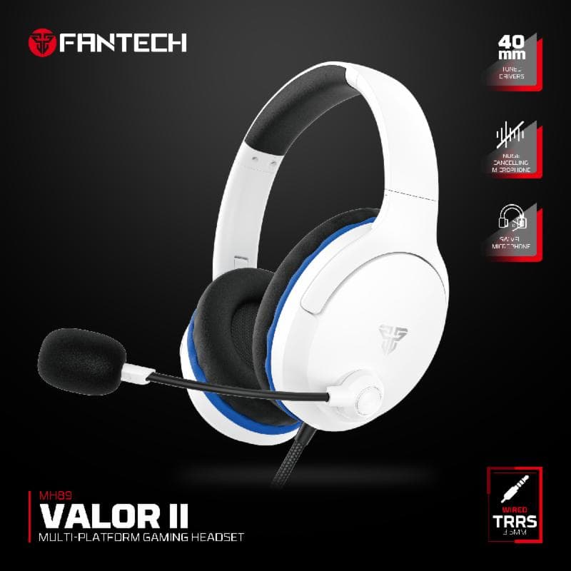 FANTECH VALOR II MH89 (WHITE) GAMING HEADSET