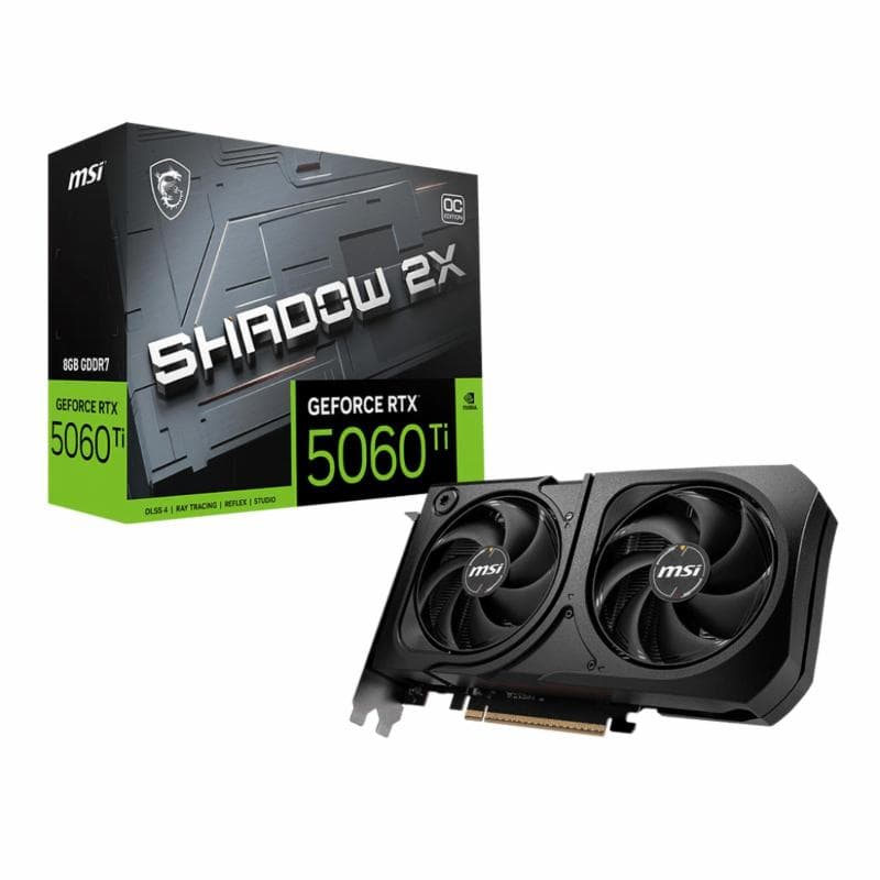 MSI RTX 5060 Ti SHADOW 2X OC PLUS 8GB GDDR7