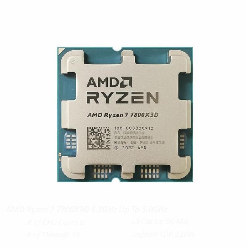 AMD RYZEN 7 7800X3D TRAY Socket AM5