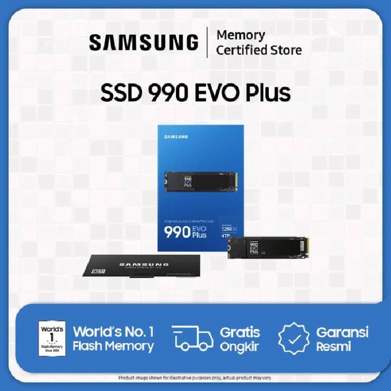 SAMSUNG 990 EVO PLUS 1TB PCIe Gen 4.0 x4 / 5.0 x2 NVMe 2.0
