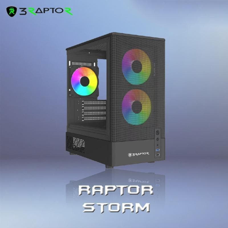 POWER UP RAPTOR STORM SIDE TEMPERED GLASS + FREE 2 FAN