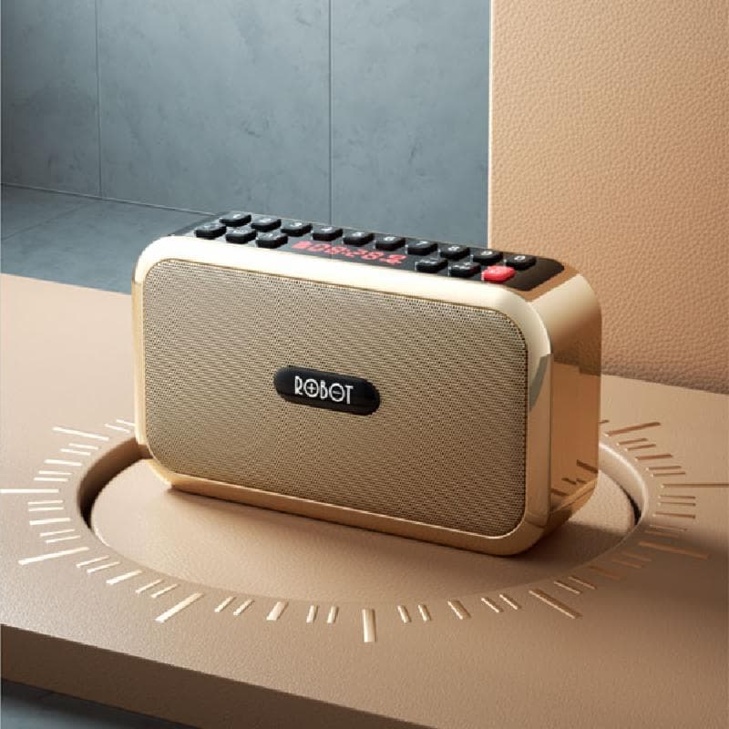 ROBOT RB200 (Gold) Portable Bluetooth Speaker Al Quran Digital