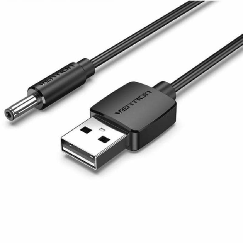 VENTION CEYBD USB to DC 5.5mm Power Cord 0.5M Black Tuning Fork Type