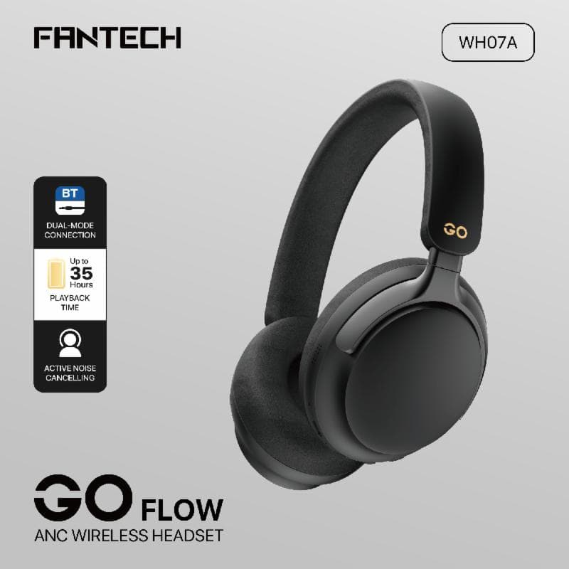 FANTECH GO FLOW WH07A (BLACK) WIRELESS HEADSET