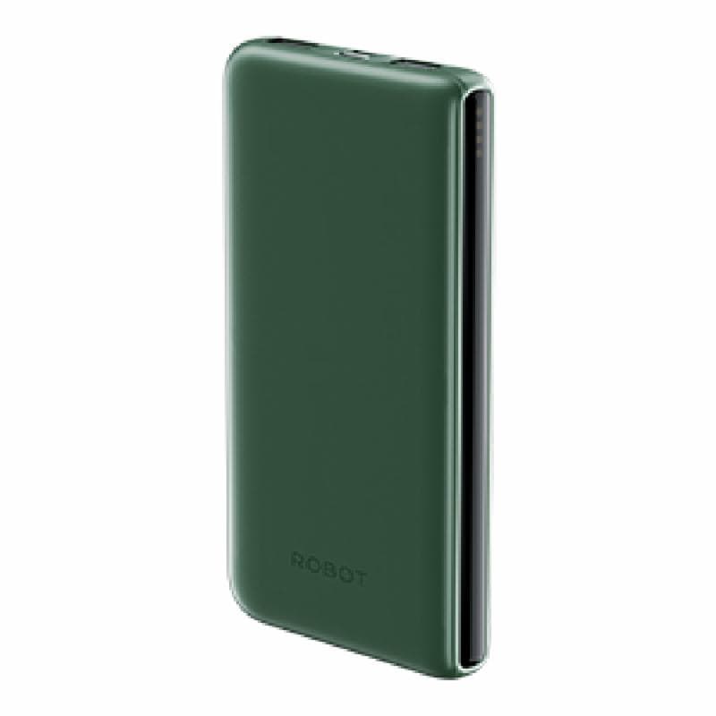 ROBOT RT180S (Green) Powerbank Slim 10000 mAh 12W 2.4A Dual Input Output Type-C & Micro USB