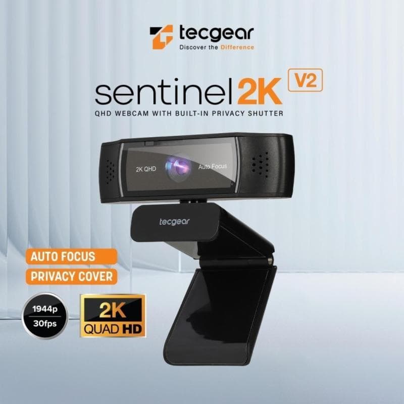TECGEAR SENTINEL 2K V2 Auto Focus QHD Webcam