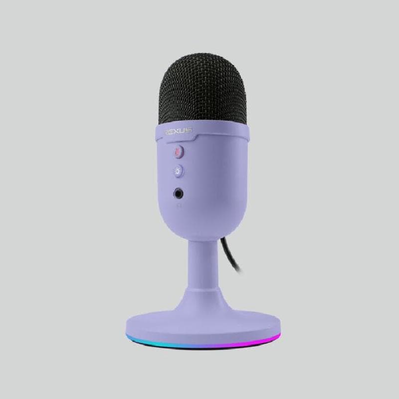 REXUS DM2 XORA II (PURPLE) Microphone Condenser RGB Light Effect