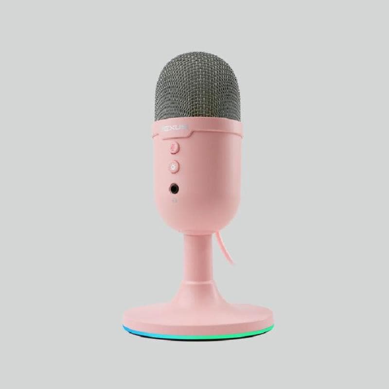 REXUS DM2 XORA II (PINK) Microphone Condenser RGB Light Effect