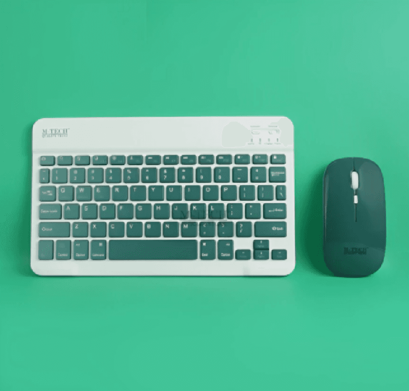 M-TECH STK-07 (Dark Green) Keyboard Mouse Combo Bluetooth Wireless Portable Slim