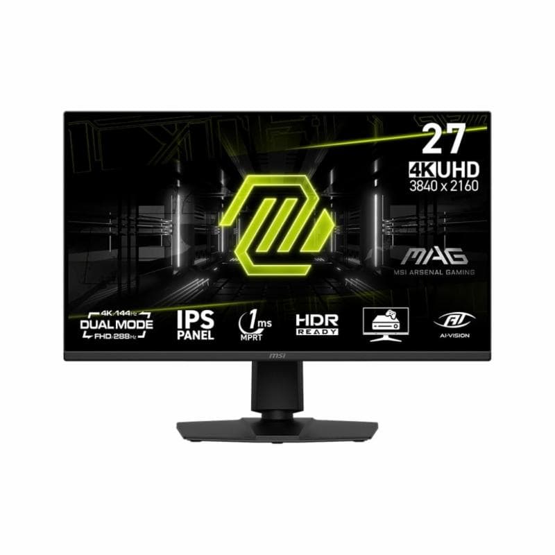 MSI MAG 275UPD E14 27" IPS 4K UHD DUAL MODE HDR 2160P 1MS 144HZ ERGONOMIC SPEAKER