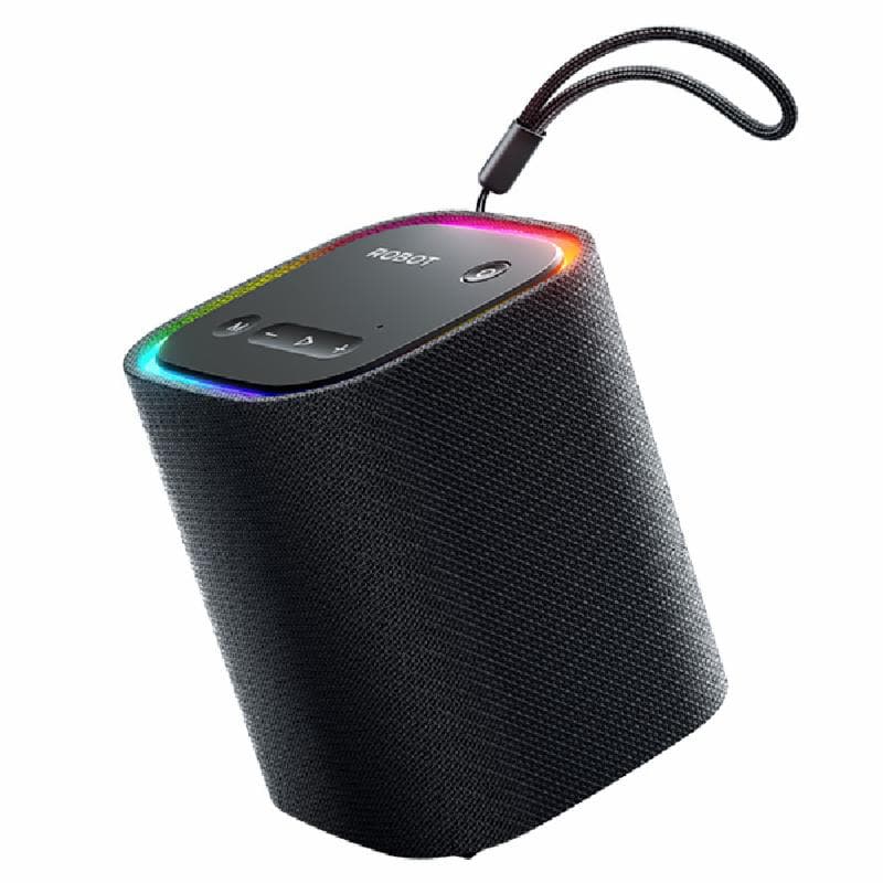 ROBOT RB60 (Black) Speaker Bluetooth 5.4 RGB Waterproof IPX5 Portable