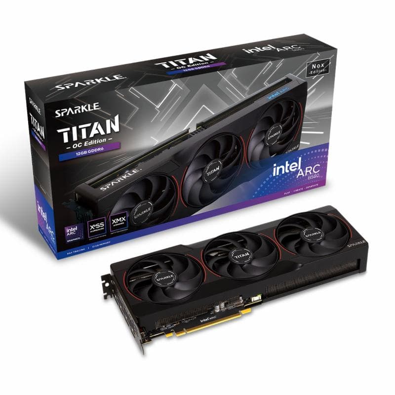 SPARKLE INTEL ARC B580 TITAN NOX OC 12GB GDDR6