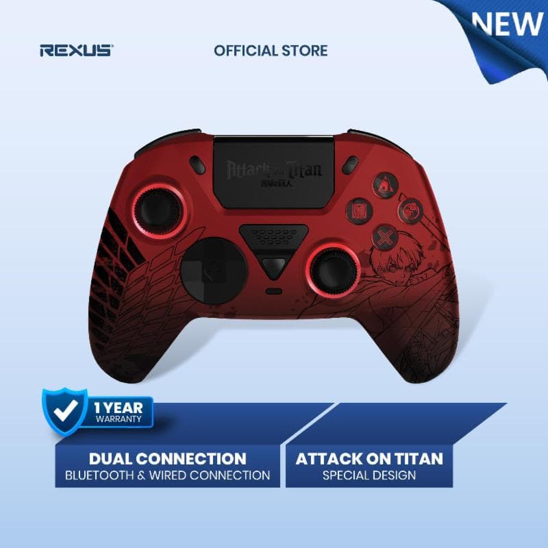 REXUS GLADIUS GX450 (EREN) AOT EDITION BLUETOOTH GAMEPAD