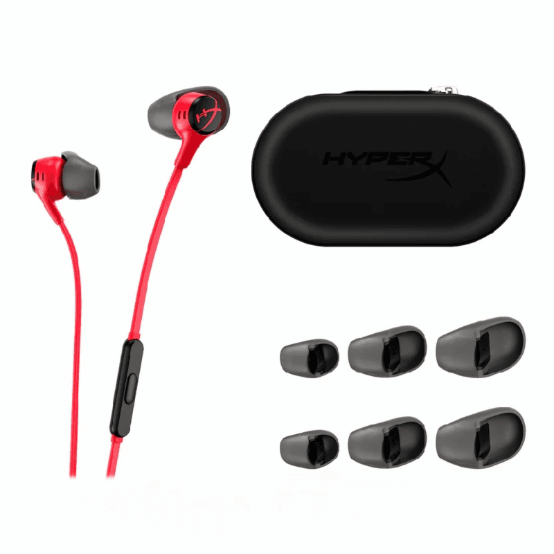 HyperX Cloud Earbuds II (RED) Gaming Earbuds with Mic