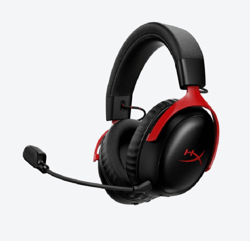 HyperX Cloud III S Black Red Wireless Gaming Headset