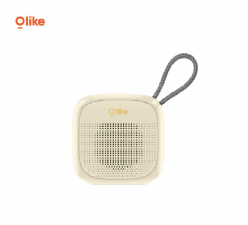 OLIKE SF7 Beige Mini Speaker Bluetooth Bass 5W | LED Light | Support TWS Mode | IPX5 Waterproof