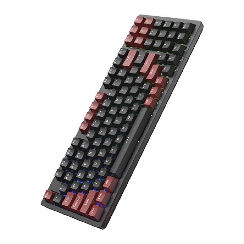 GAMEN TITAN 7 (Black Red) Silver Switch Gaming Mechanical Keyboard