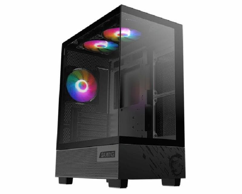 MSI PAG PANO M110A (Black) m-ATX Gaming Case FREE 3PCS 12CM RGB FAN