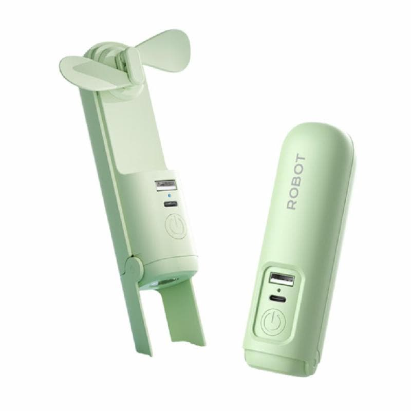 ROBOT RT-NF01 Kipas Angin Portable Fan 3 Speed Emergency Powerbank Light Senter 2000mAh