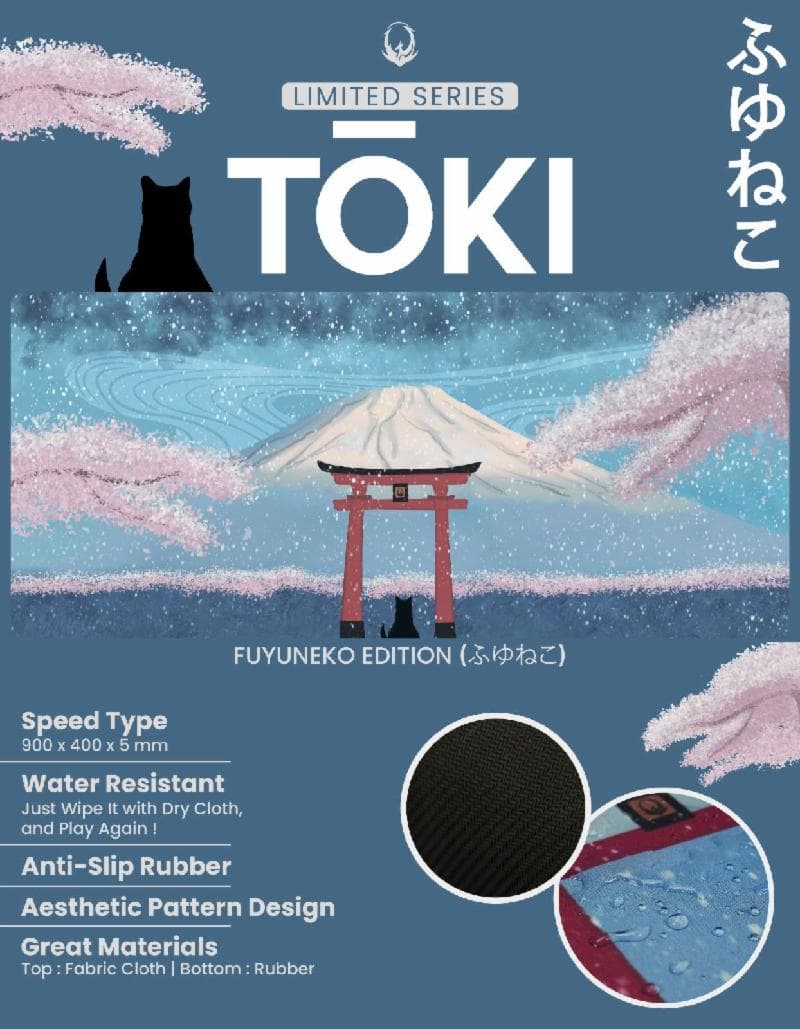 RYUNIX TOKI SERIES FUYUNEKO EDITION DESKMAT