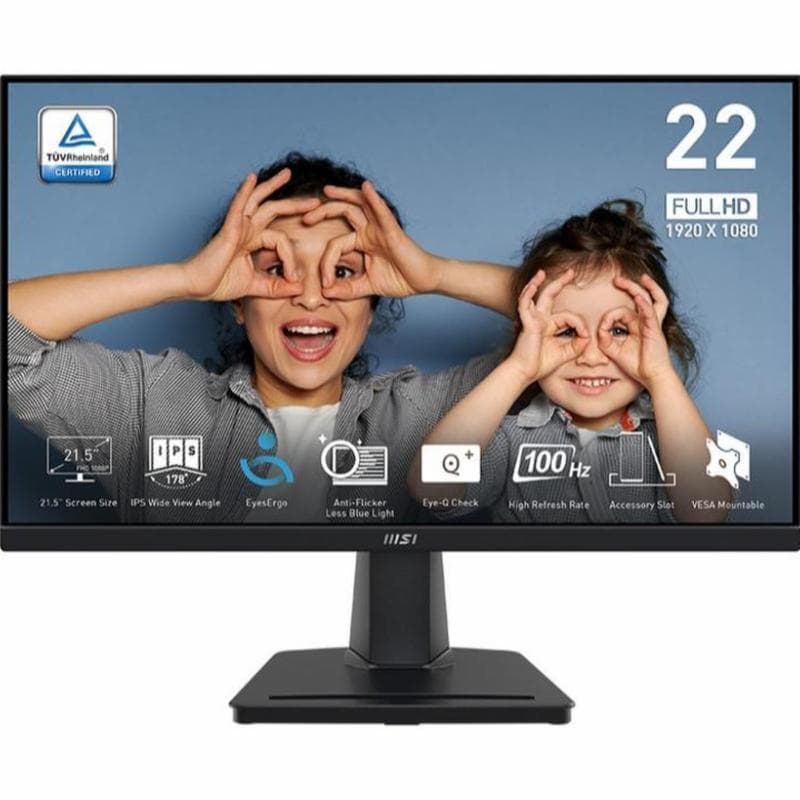MSI PRO MP225 22INCH IPS FHD 1080p 100Hz Bussines Produtctivity Monitor