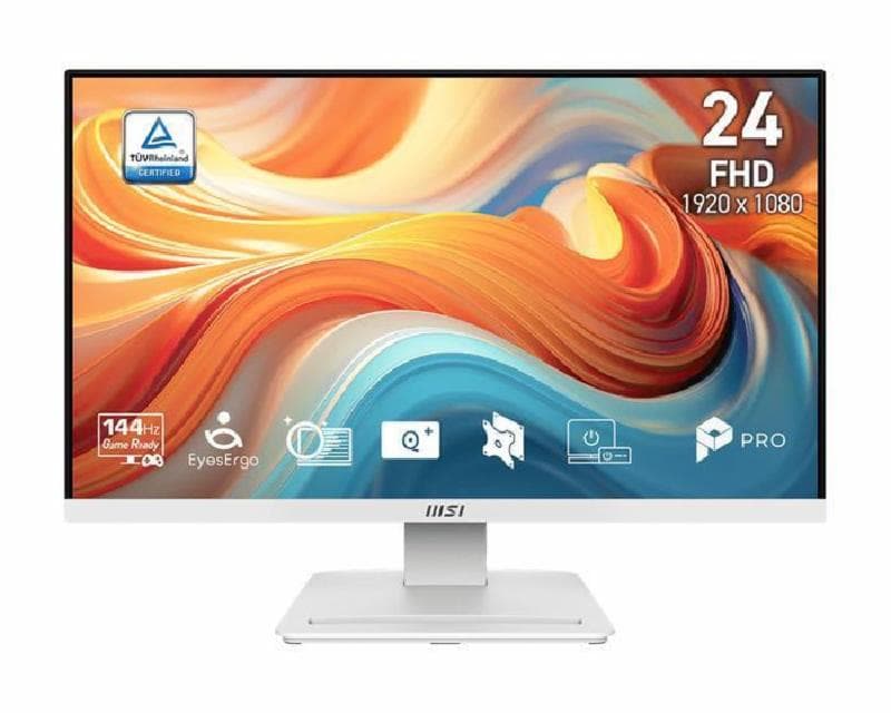 MSI PRO MP241W E14V White 24" VA FHD 1080P 1MS 144Hz HDR READY