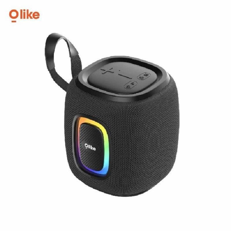 OLIKE SV6 Black Speaker Bluetooth Bass 10W |Subwoofer Dual Bass | LED Light | Support TWS Mode