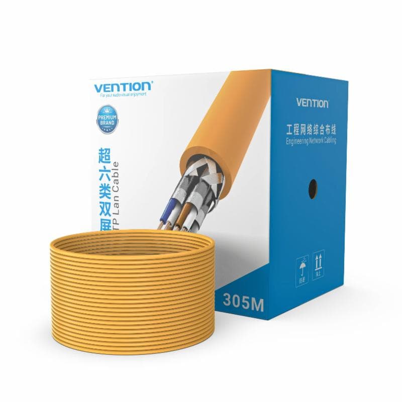 VENTION IHCY305 Kabel Lan SFTP Cat6A RJ45 Ethernet 305M High Speed Quality
