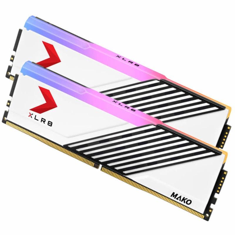 PNY XLR8 GAMING MAKO EPIC-X RGB WHITE 32GB (2x16GB) DDR5 6000MHz CL40 - MD32GK2D5600040MXWRGB