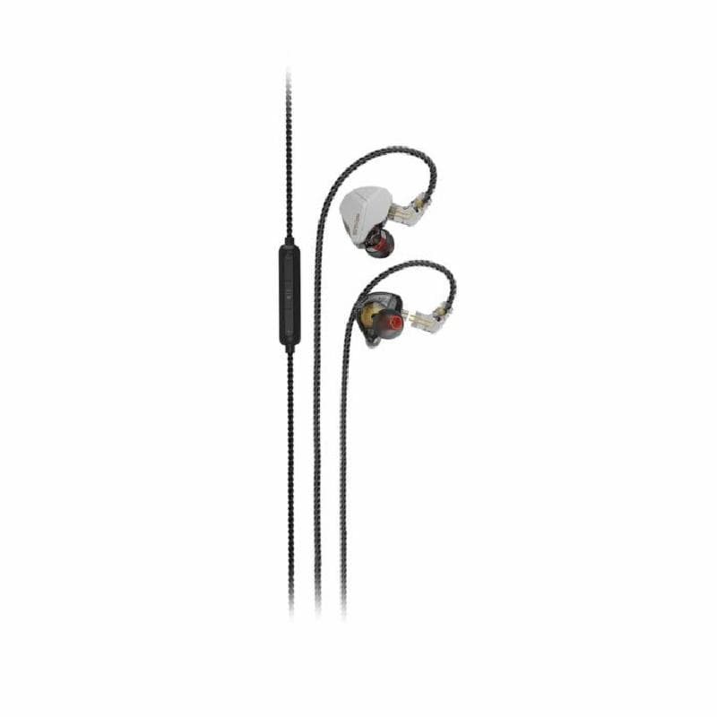 REXUS EM100 (SILVER) In Ear Monitor Earphone 10mm Dynamic Driver - IEM with Mic