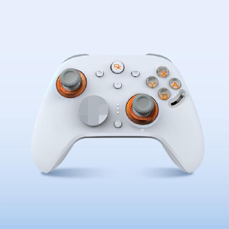 REXUS DAXA EZOTH AX10 (SOLAR WHITE) Gamepad Wireless Gaming Controller - Adjustable TMR Joystick & Swappable ABXY