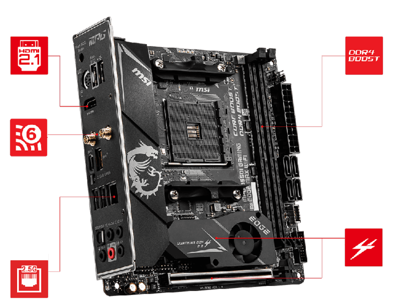 MSI MPG B550I ITX GAMING EDGE WIFI