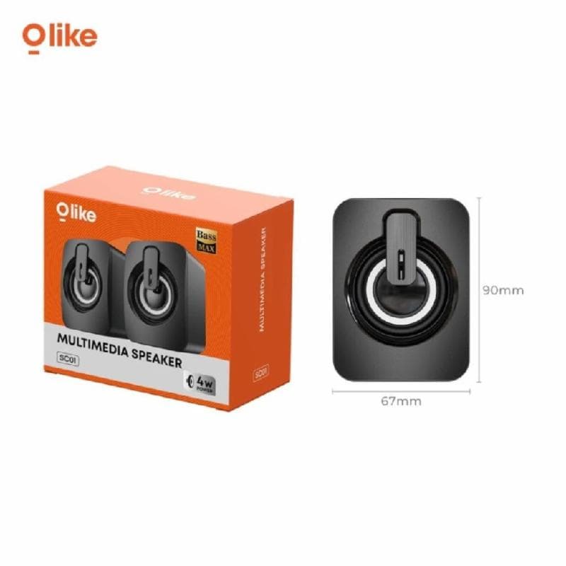 OLIKE SC01 Speaker Wired Speaker 4W Subwoofer Stereo Sound Jack Audio