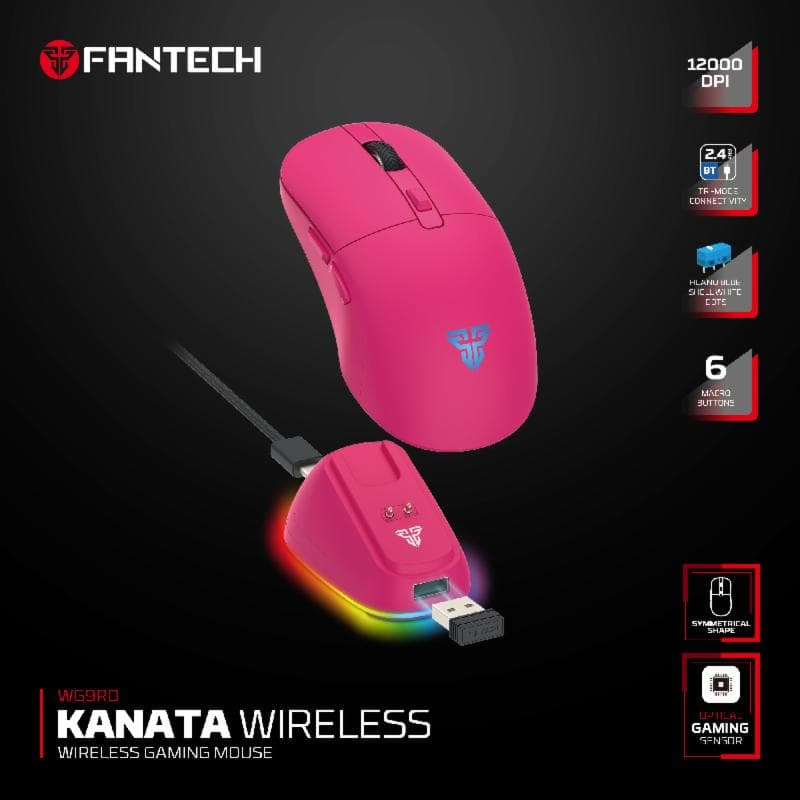 FANTECH KANATA ROSIE WG9RD (PINK) GAMING MOUSE
