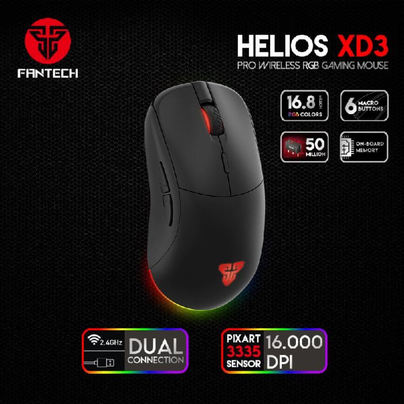 FANTECH XD3 (BLACK) GAMING MOUSE