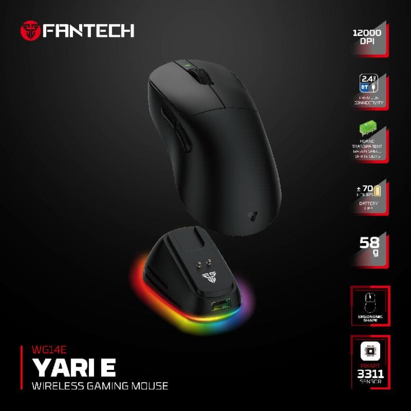 FANTECH YARI E WG14E (BLACK) GAMING MOUSE