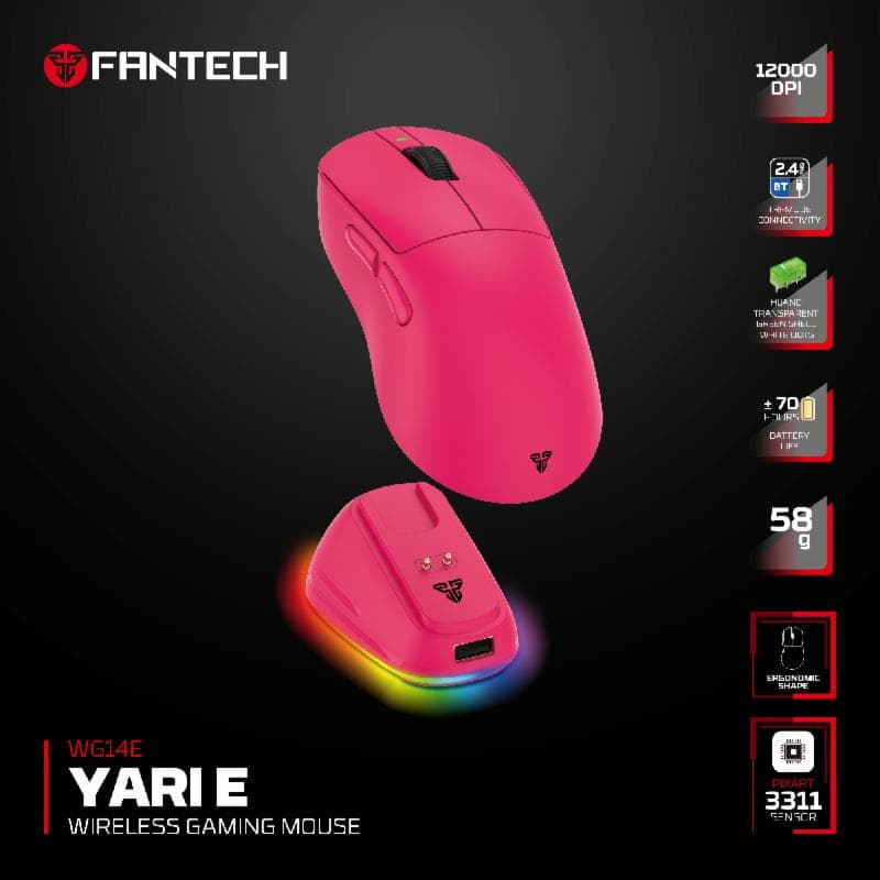FANTECH YARI E WG14E (PINK) GAMING MOUSE