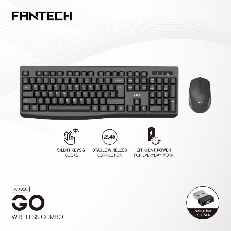 FANTECH GO WK900 OFFICE COMBO KEYBOARD MOUSE