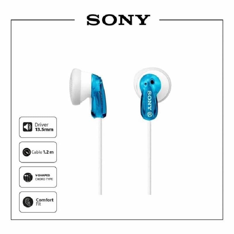 SONY MDR-E9LP (Blue) Ex Ear Earphone-IEM No Mic