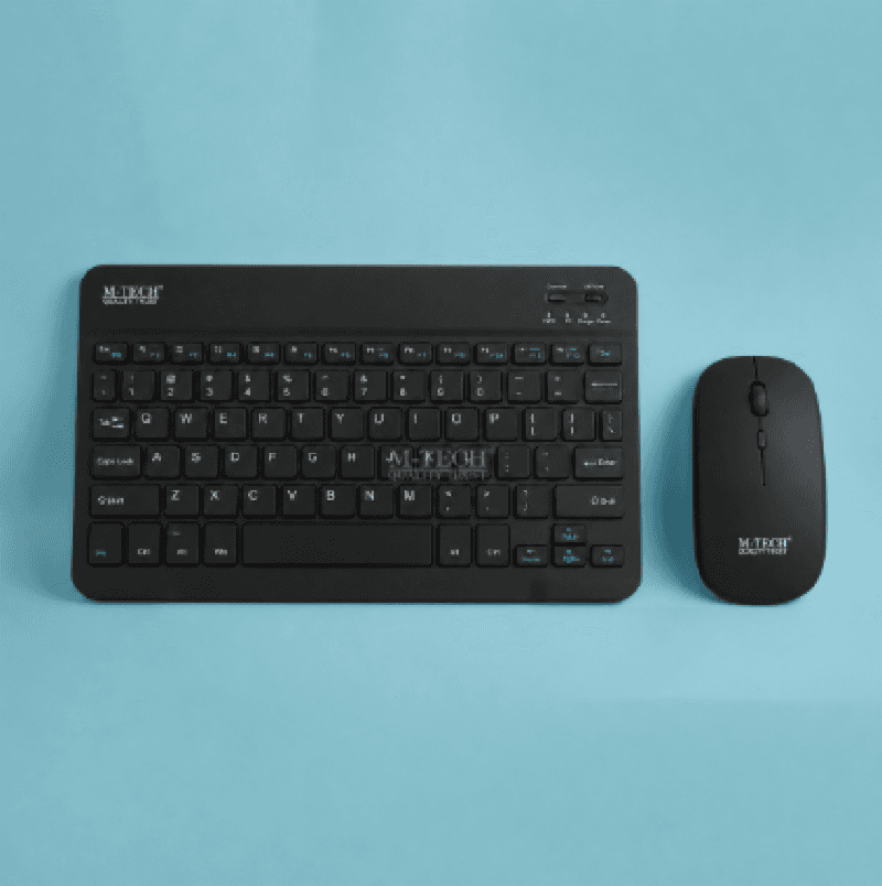 M-TECH STK-07 (Black) Keyboard Mouse Combo Bluetooth Wireless Portable Slim
