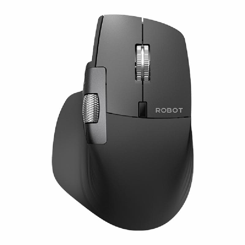ROBOT M610 Grey Mouse Wireless Bluetooth Dual Mode Hyper Fast Sroll Wheel Thumb Whell