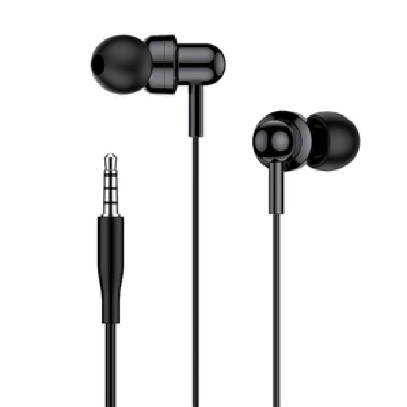 ROBOT RE20 (Black) Oblique In-Ear Deep Bass Ultra Wired Earphone