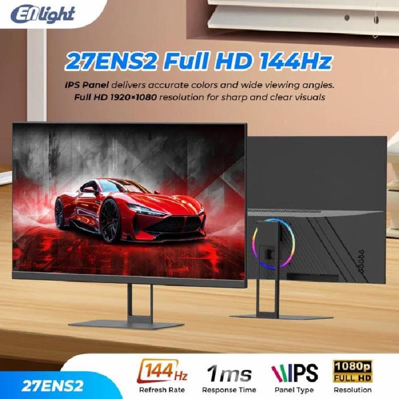 ENLIGHT 27ENS2 27" IPS FHD 144Hz RGB Gaming Monitor