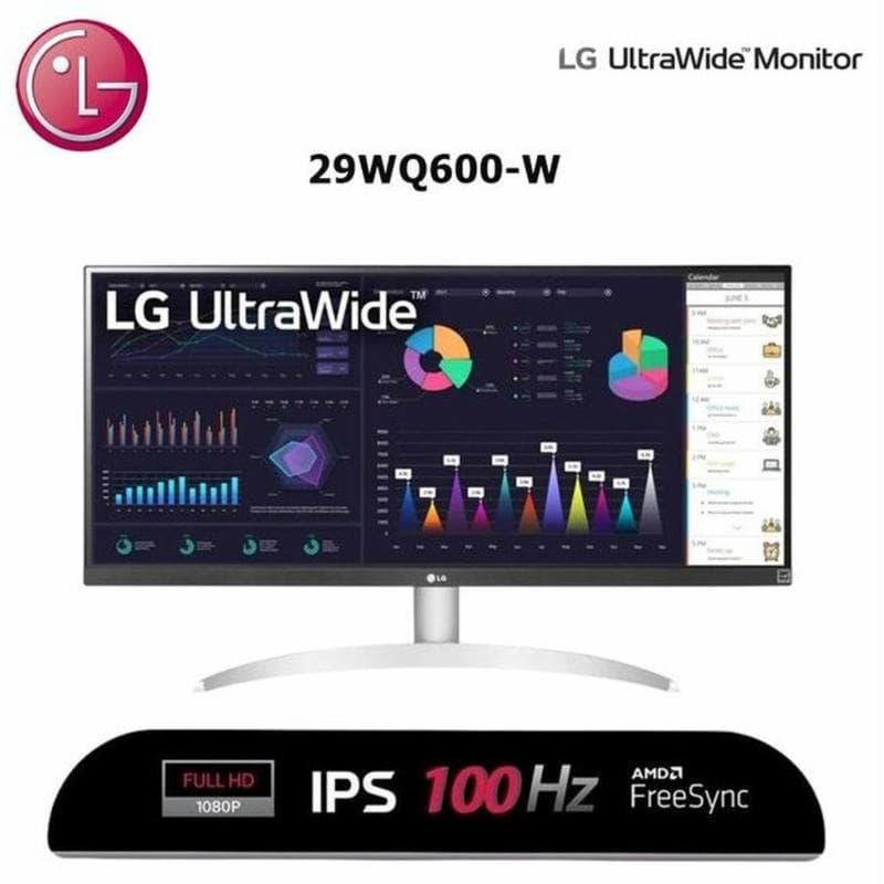 LG 29WQ600 29" UltraWide Full HD IPS 100Hz Monitor With AMD FreeSync™