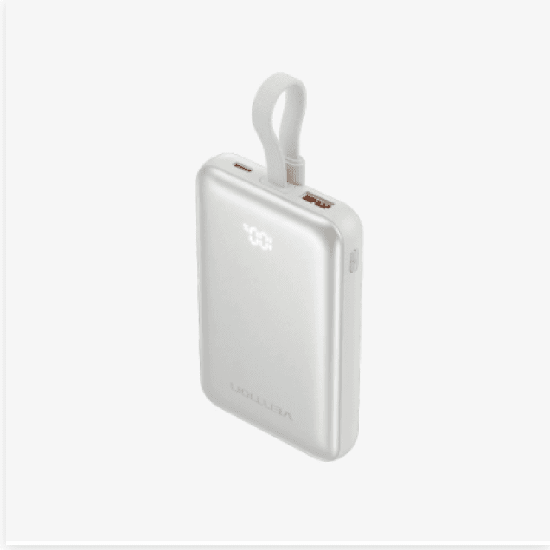 VENTION FKQN0-TY 10000mAh Magnetic Wireless Power Bank (USB-C + USB-C/USB-A/Wireless) 22.5W Beige Universal Type