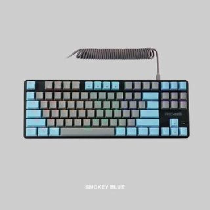 REXUS MX5.2 (GREY-BLUE / SMOKY BLUE) BROWN SWITCH KEYBOARD MECHANICAL