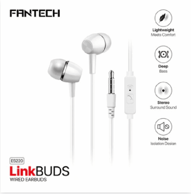 FANTECH LINK PODS ES220 EARBUDS WHITE